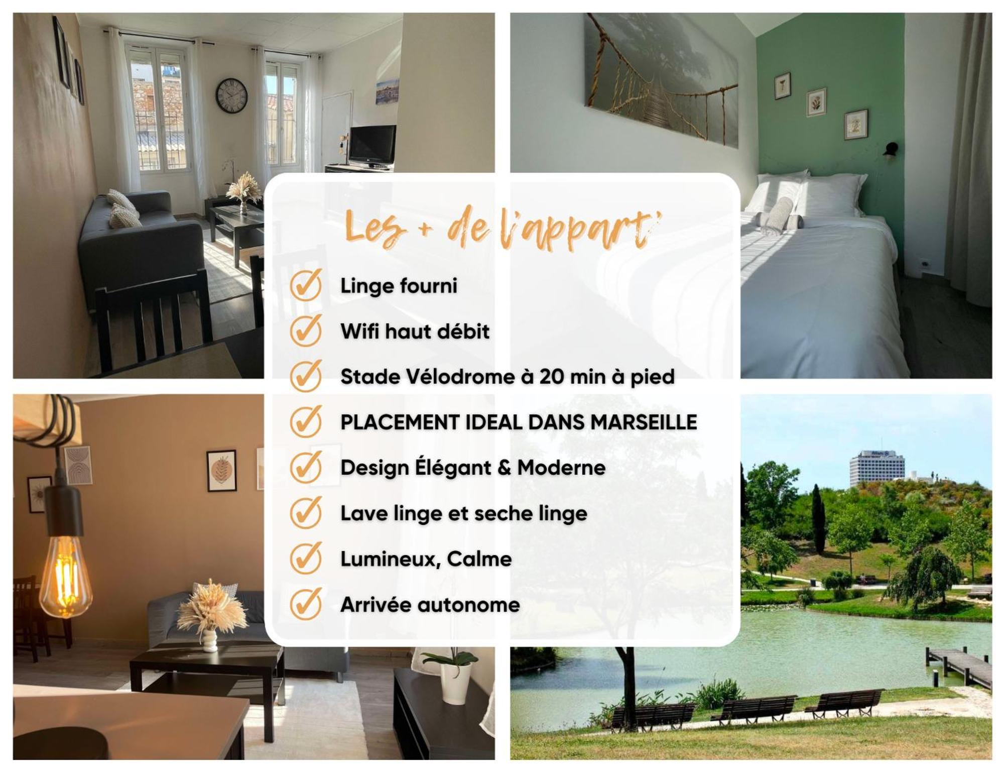 Marseille Centre - Wifi - Lave Et Seche Linge - Calme - Cuisine Apartment Exterior photo
